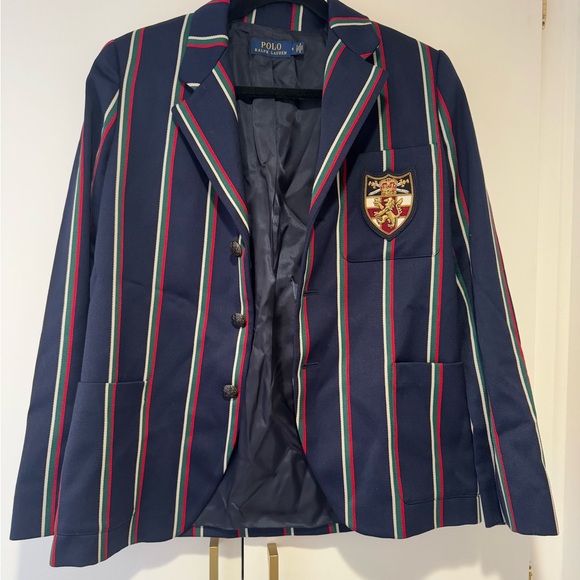 Striped Blazer with Crest - Picture 4 of 7